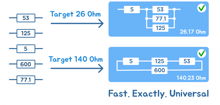Image of scheme build by resistor-calculator.com