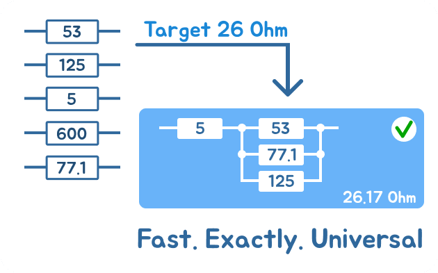 Image of scheme build by resistor-calculator.com
